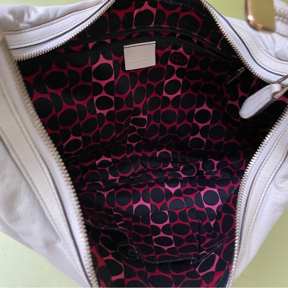 Vintage cream/gold Gucci Duchessa leather shoulder bag - Picture 13 of 16